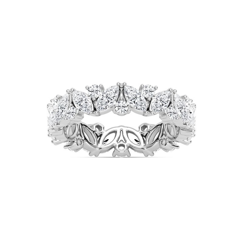 Janet 2 ⅜ ctw Marquise and Round LGD Nature Inspired Eternity Band