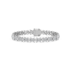 Marquise and Round LGD Floral Tennis Bracelet - 7 Inches