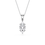 Marquise LGD 6-Prong Bail Solitaire Pendant - 16 to 18 Inches