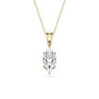 Marquise LGD 6-Prong Bail Solitaire Pendant - 16 to 18 Inches