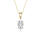 Marquise LGD 6-Prong Bail Solitaire Pendant - 16 to 18 Inches