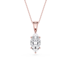 Marquise LGD 6-Prong Bail Solitaire Pendant - 16 to 18 Inches