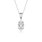 Marquise LGD 6-Prong Bail Solitaire Pendant - 16 to 18 Inches