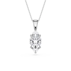 Marquise LGD 6-Prong Bail Solitaire Pendant - 16 to 18 Inches