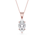 Marquise LGD 6-Prong Bail Solitaire Pendant - 16 to 18 Inches