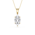 Marquise LGD 6-Prong Bail Solitaire Pendant - 16 to 18 Inches