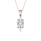 Marquise LGD 6-Prong Bail Solitaire Pendant - 16 to 18 Inches