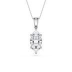 Marquise LGD 6-Prong Bail Solitaire Pendant - 16 to 18 Inches