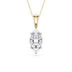 Marquise LGD 6-Prong Bail Solitaire Pendant - 16 to 18 Inches
