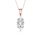 Marquise LGD 6-Prong Bail Solitaire Pendant - 16 to 18 Inches