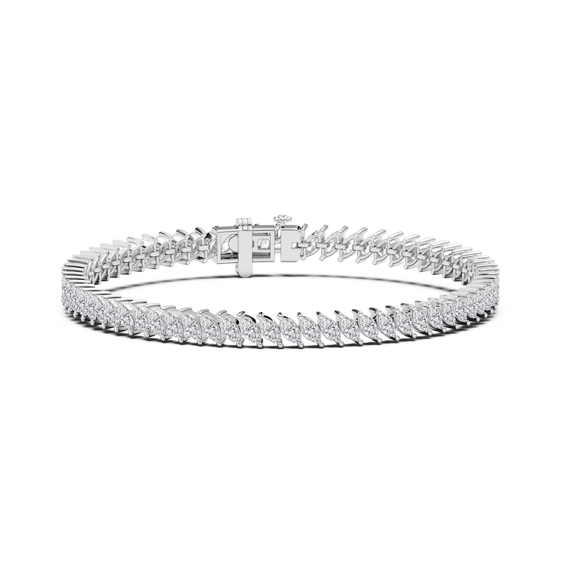 5 ¹⁄₄ ctw Marquise LGD Vine Tennis Bracelet  - 7 Inches