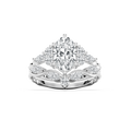 Maura 2 ¼ ctw Oval LGD Nature Inspired Vine Motif Wedding Set