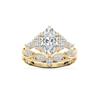 Maura 2 ¼ ctw Oval LGD Nature Inspired Vine Motif Wedding Set