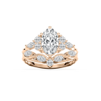 Maura 2 ¼ ctw Oval LGD Nature Inspired Vine Motif Wedding Set