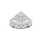 Maura 2 ¼ ctw Oval LGD Nature Inspired Vine Motif Wedding Set