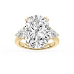 Meghan 16 ctw Elongated Cushion LGD Three Stone Engagement Ring - Signature Collection