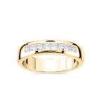 Melanie 2/5 ctw Princess LGD Channel Set Wedding Band - 14K Yellow Gold