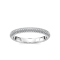 Stella 1 ¹⁄₄ ctw Round LGD Micro Pave Eternity Band - 14K White Gold