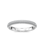 Stella 1 ¹⁄₄ ctw Round LGD Micro Pave Eternity Band - Platinum