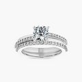 Avery LGD Double Row Wedding Set