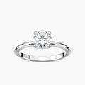 Millie LGD Hidden Halo Engagement Ring - 14K White Gold