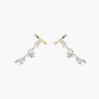 4 ½ ctw Multi-Shape LGD Cuff Earrings
