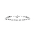 7 ctw Emerald and Oval LGD Bar Link Tennis Bracelet  - 7 Inches