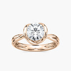 Mia Round LGD Modern Solitaire Engagement Ring - 14K Rose Gold