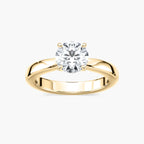Riley LGD Tapered Solitaire Engagement Ring - 18K Yellow Gold
