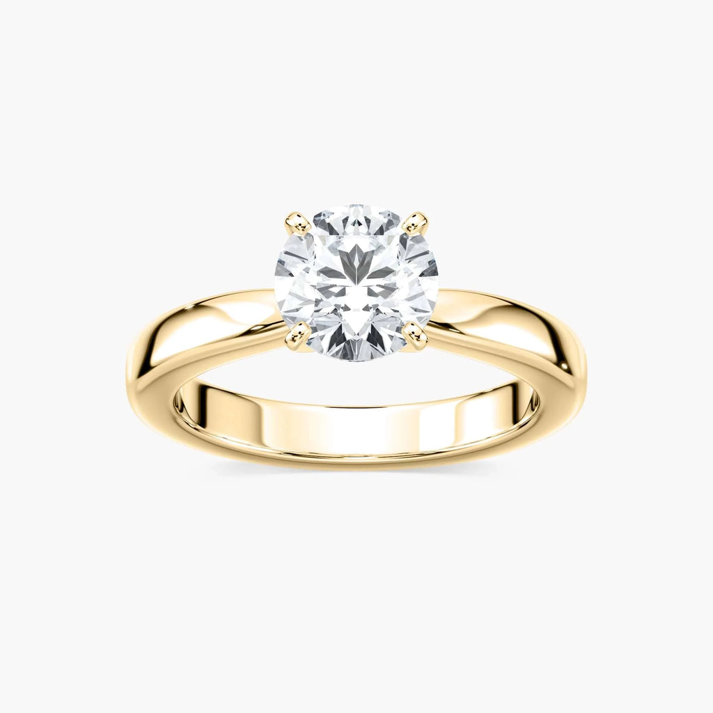 Riley LGD Tapered Solitaire Engagement Ring - 14K Yellow Gold