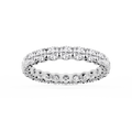 Morgan Round LGD Classic Four Prong Eternity Band - 14K White Gold / 2 ctw / F-VS2
