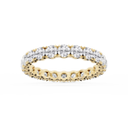 Morgan Round LGD Classic Four Prong Eternity Band - 14K Yellow Gold / 2 ctw / F-VS2
