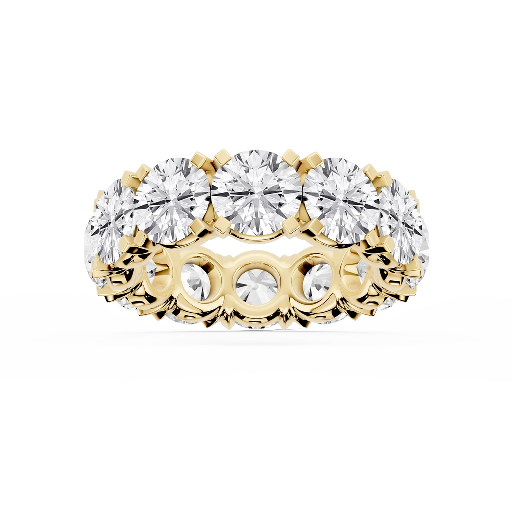 Morgan Round LGD Classic Four Prong Eternity Band - 14K Yellow Gold / 10 ctw / F-VS2