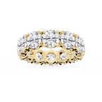 Morgan Round LGD Classic Four Prong Eternity Band - 14K Yellow Gold / 10 ctw / F-VS2