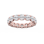 Morgan Round LGD Classic Four Prong Eternity Band - 14K Rose Gold / 4 ctw / F-VS2
