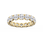 Morgan Round LGD Classic Four Prong Eternity Band - 18K Yellow Gold / 4 ctw / F-VS2