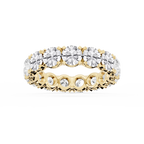 Morgan Round LGD Classic Four Prong Eternity Band - 18K Yellow Gold / 6 ctw / F-VS2