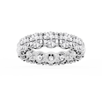 Morgan Round LGD Classic Four Prong Eternity Band - Platinum / 7 ctw / F-VS2