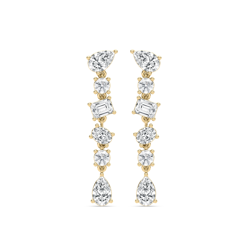 1 ⁴⁄₅ ctw Multi Shape LGD Dangle Earrings