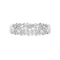 24 ⁵⁄₈ ctw Round, Emerald and Pear LGD Floral Tennis Bracelet  - 7.15 Inches - Signature Collection