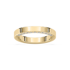 Myah 1 ctw Round LGD 3.80mm High Polish Wedding Band - 14K Yellow Gold / F-VS2