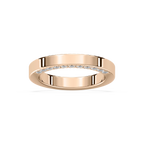 Myah 1 ctw Round LGD 3.80mm High Polish Wedding Band - 14K Rose Gold / F-VS2