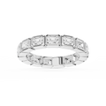 Natasha Emerald LGD East West Bezel Eternity Band - 14K White Gold / 2 ctw
