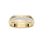 Ember 1 ctw Round LGD Nine Stone Channel Anniversary Band - 14K Yellow Gold