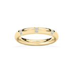 Noah Round LGD Station Eternity Band - 14K Yellow Gold / ¼ ctw