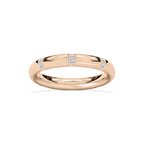 Noah Round LGD Station Eternity Band - 14K Rose Gold / ¼ ctw
