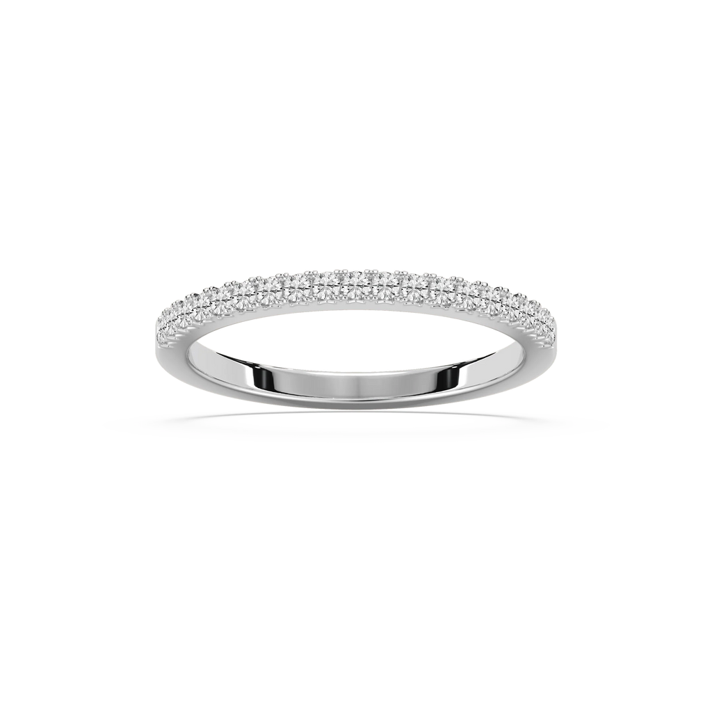 Khloe 1/3 ctw Round LGD W Prong Wedding Band