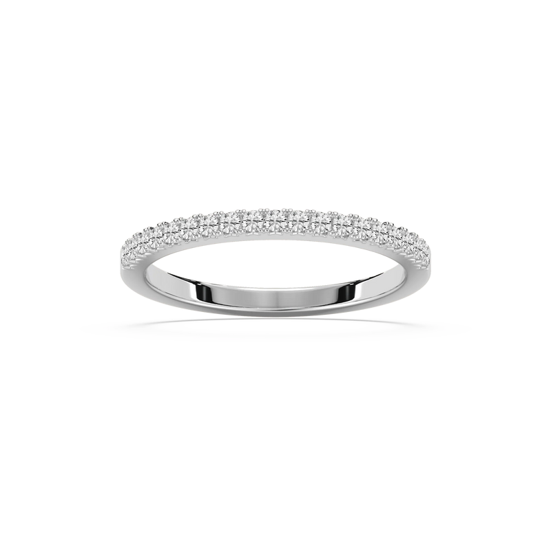 Khloe 1/3 ctw Round LGD W Prong Wedding Band