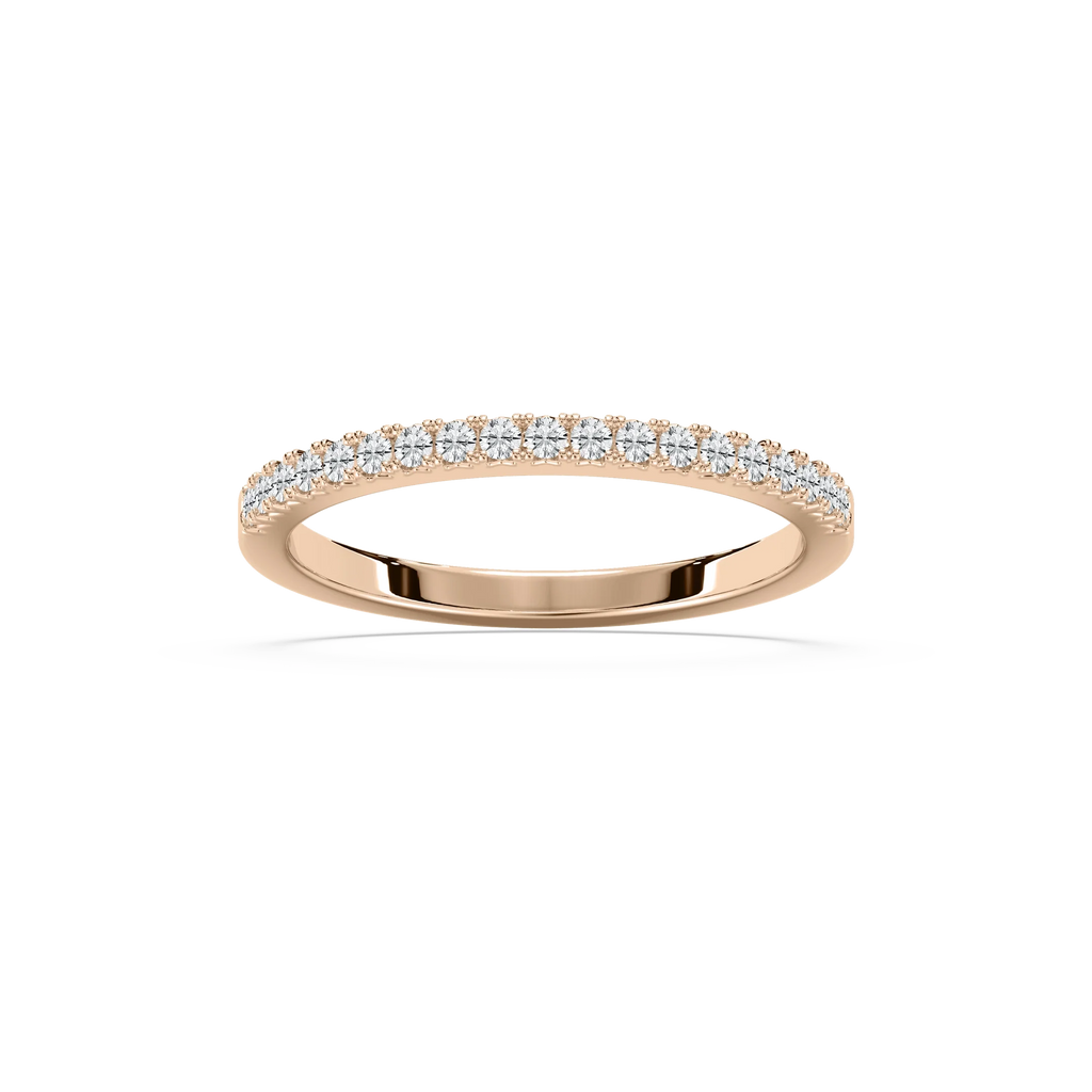 Khloe 1/3 ctw Round LGD W Prong Wedding Band