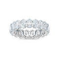 Ocean Oval LGD Shared Prong Eternity Band